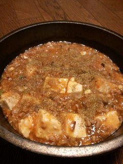 ぜいたく麻婆豆腐完成♪
