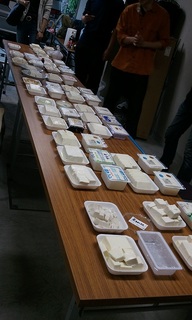 参加したみんなの豆腐が一同に♪