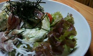 我が気合豆腐の「塩田」とアボカドを使ったサラダ「アボカドJAPAN」!